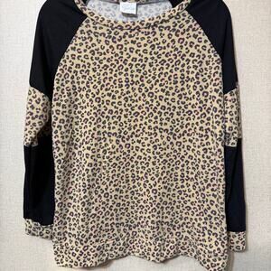 pink and black leopard longsleeve